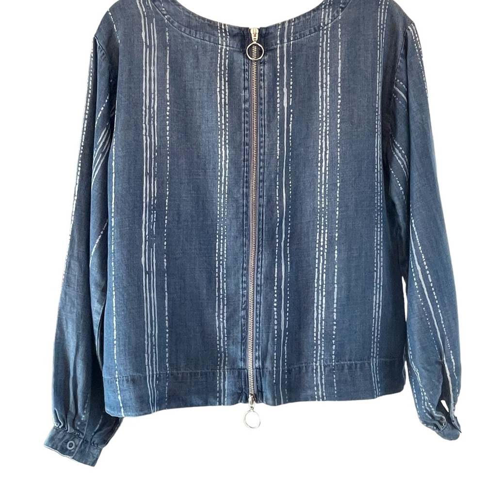 Cloth & stone woman’s full zip back long sleeve top, size‎ small - Picture 4 of 9